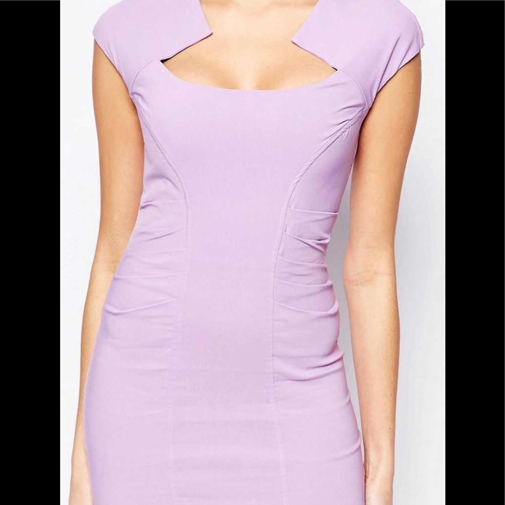 Gorgeous Lavender Purple Midi Pencil Dress
